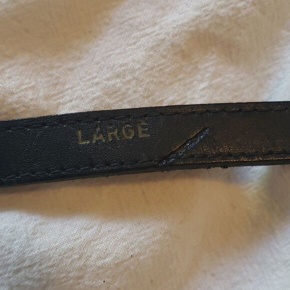 𝅺vintage Brown suede belt MZA of NY thin belt gold buckle - Picture 4 of 5